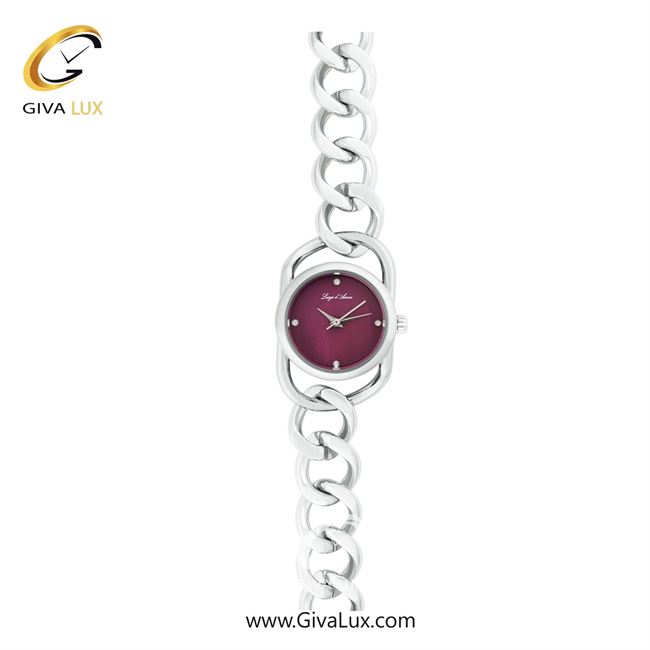 ساعت مچی اورجینال زنانه LdA نقره ای | نقره ای| زرشکی| کد رفرنس 2489